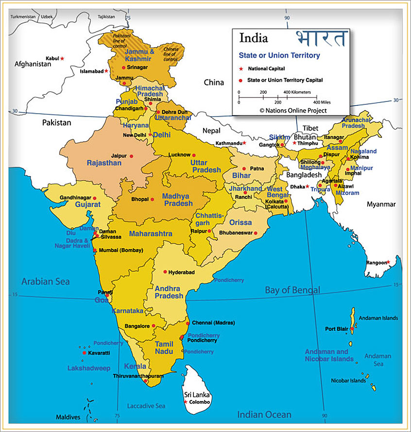 Facts about India Map