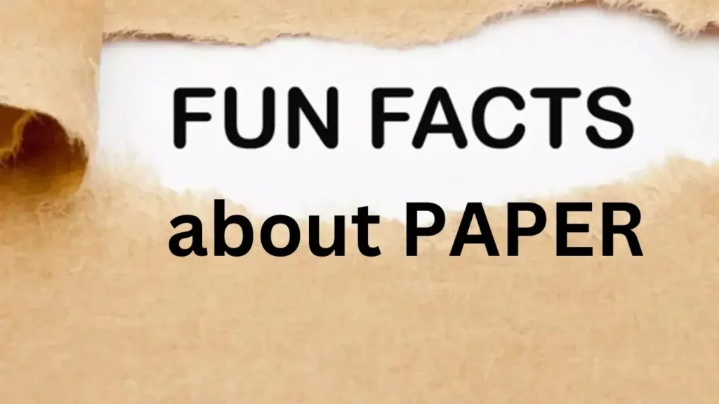 Fun Facts About Paper